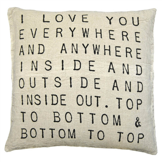 Sugarboo and Co I Love You Everywhere Pillow