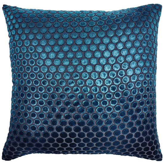Kevin OBrien Studio Dots Velvet Pillow - Cobalt Black Kevin OBrien Studio Dots Velvet Pillow - Cobalt Black