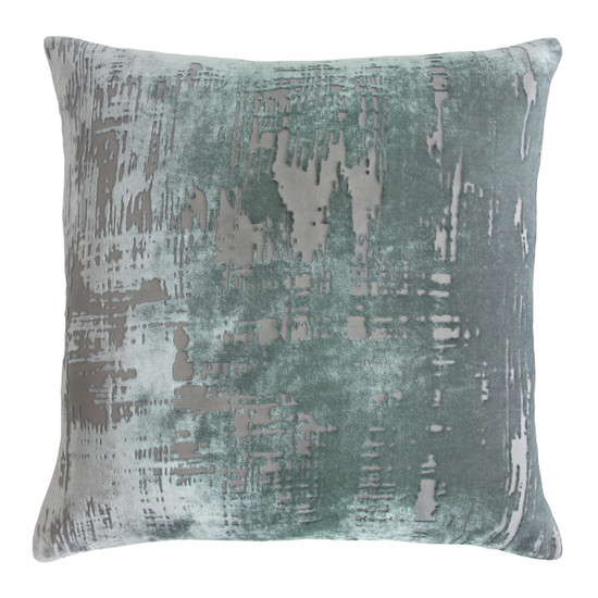 Kevin OBrien Studio Brush Stroke Velvet Pillow - Jade