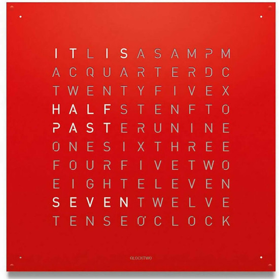 QLOCKTWO QLOCKTWO 180 Red Pepper