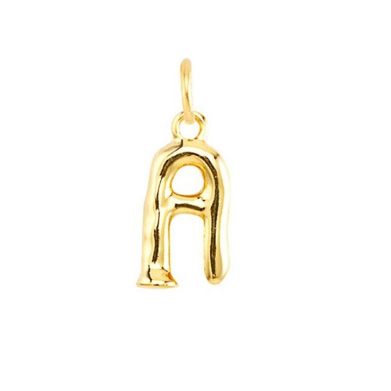 UNOde50 Letter Charm - Small, Gold