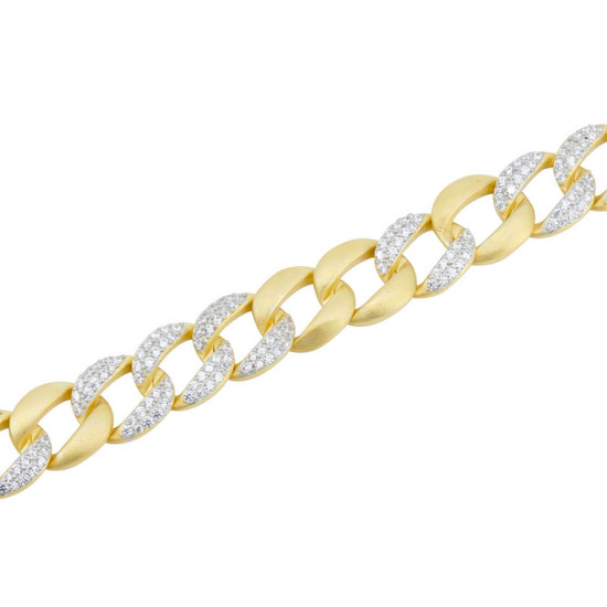 Pave Chain Link Bracelet by Freida Rothman