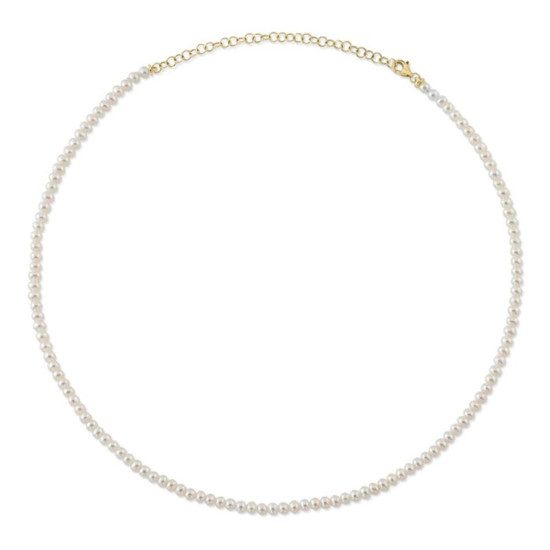 Shy Creation Cultured Pearl Tennis Necklace Shy Creation Cultured Pearl Tennis Necklace