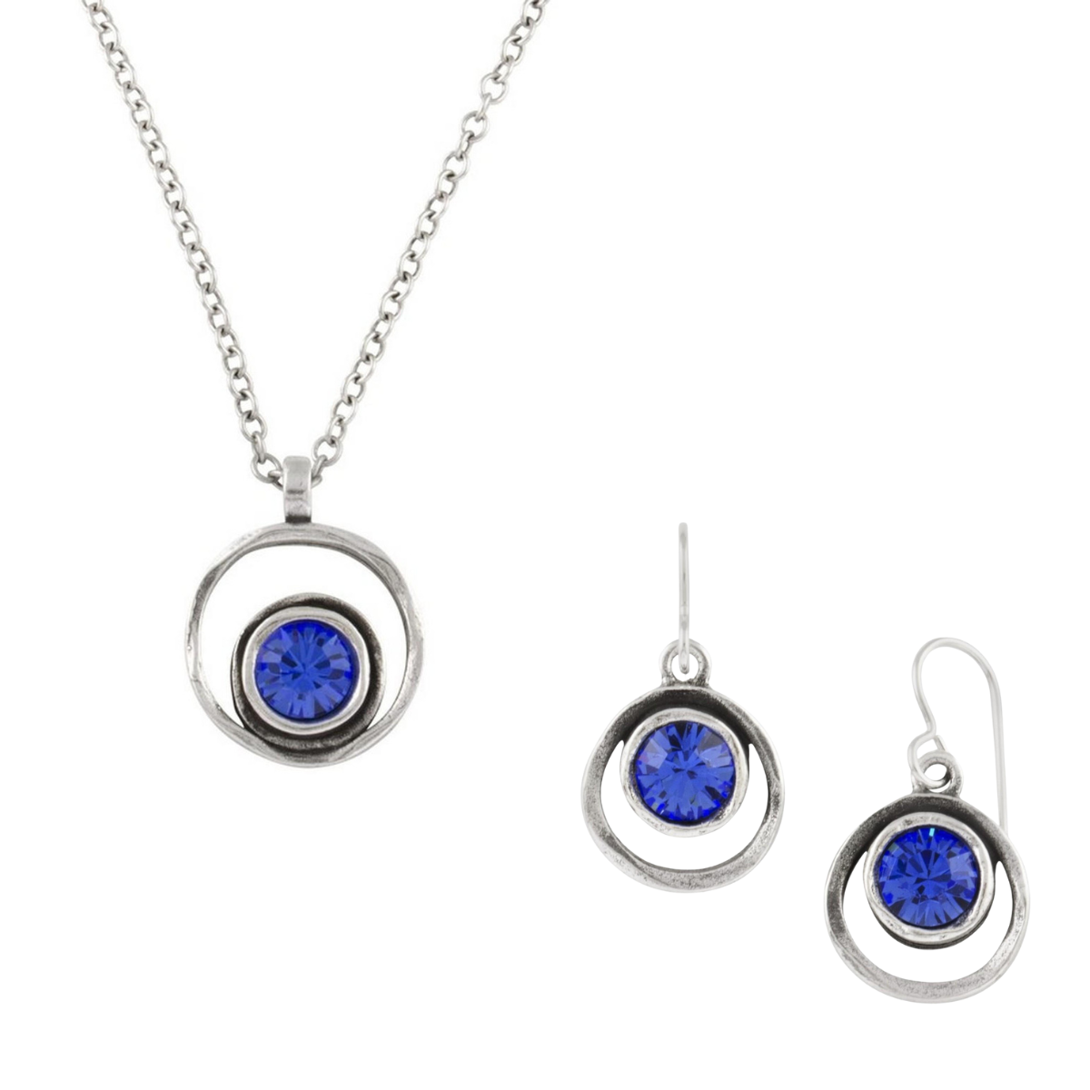 serenity necklace and skeeball earrings