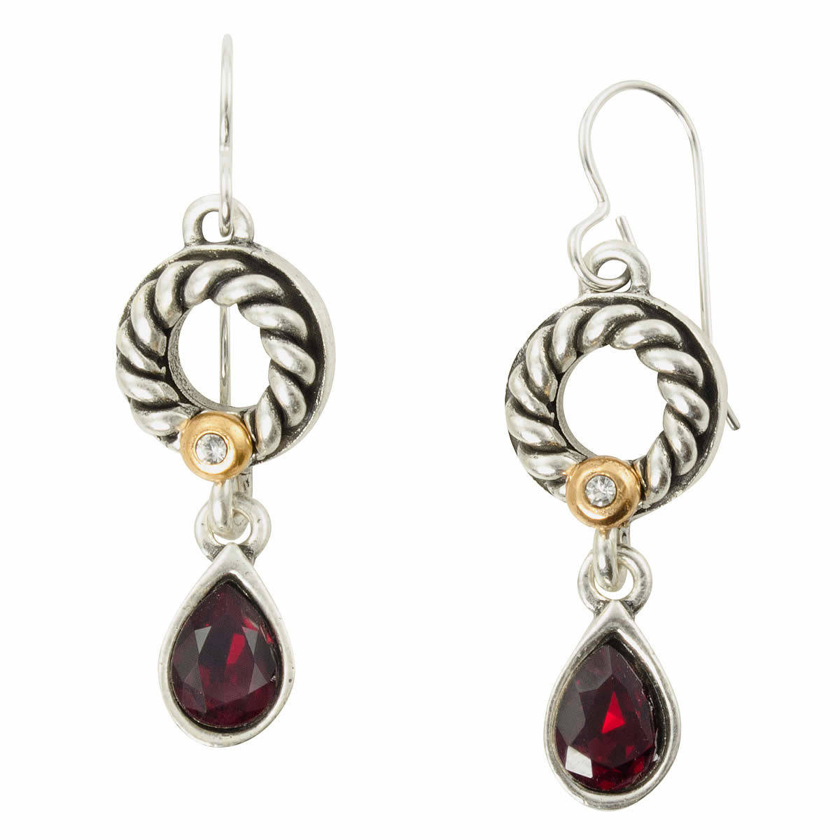 Patricia Locke Whirlpool Earrings - Silver, Siam | Jewelry