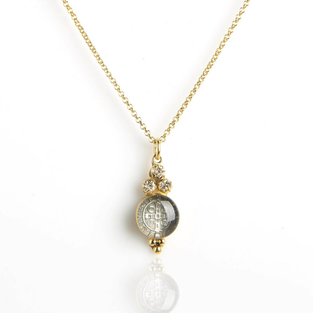 Virgins Saints and Angels Lucia Charm Necklace Virgins Saints and