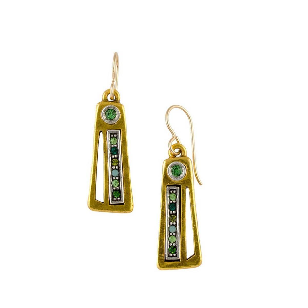 Patricia Locke Thick & Thin Earrings Gold Inverness Jewelry