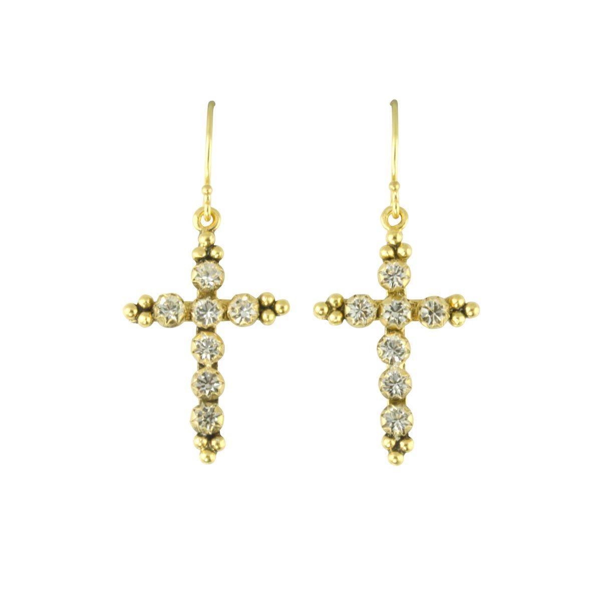 Madonna cross earrings Clearance