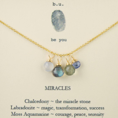 Miracles Necklace - Gold by b.u. Jewelry| Giving Tree Gallery