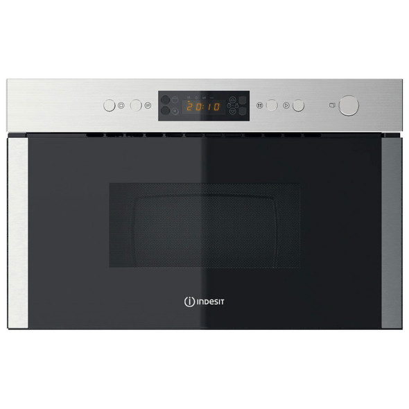 Indesit MWI5213IXUK 22L Built In Microwave Oven and Grill - Stainless Steel Main Image