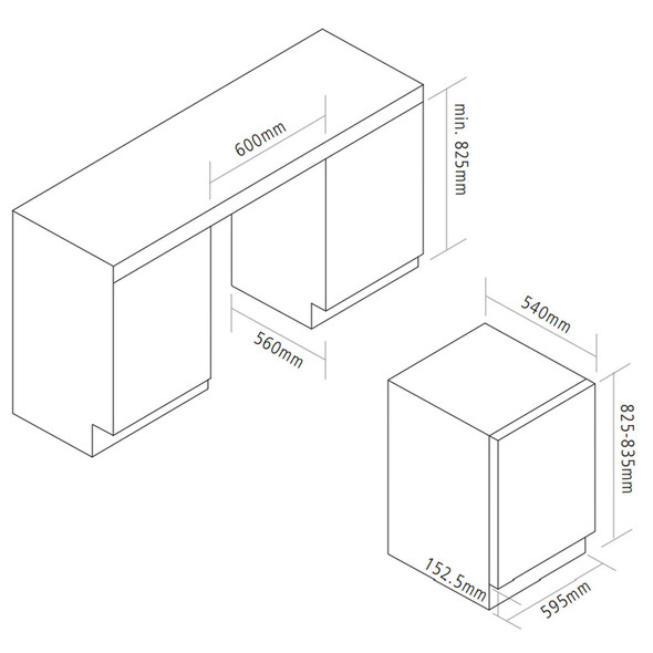 Caple WMI3001 Built In Washing Machine 7kg 1200rpm