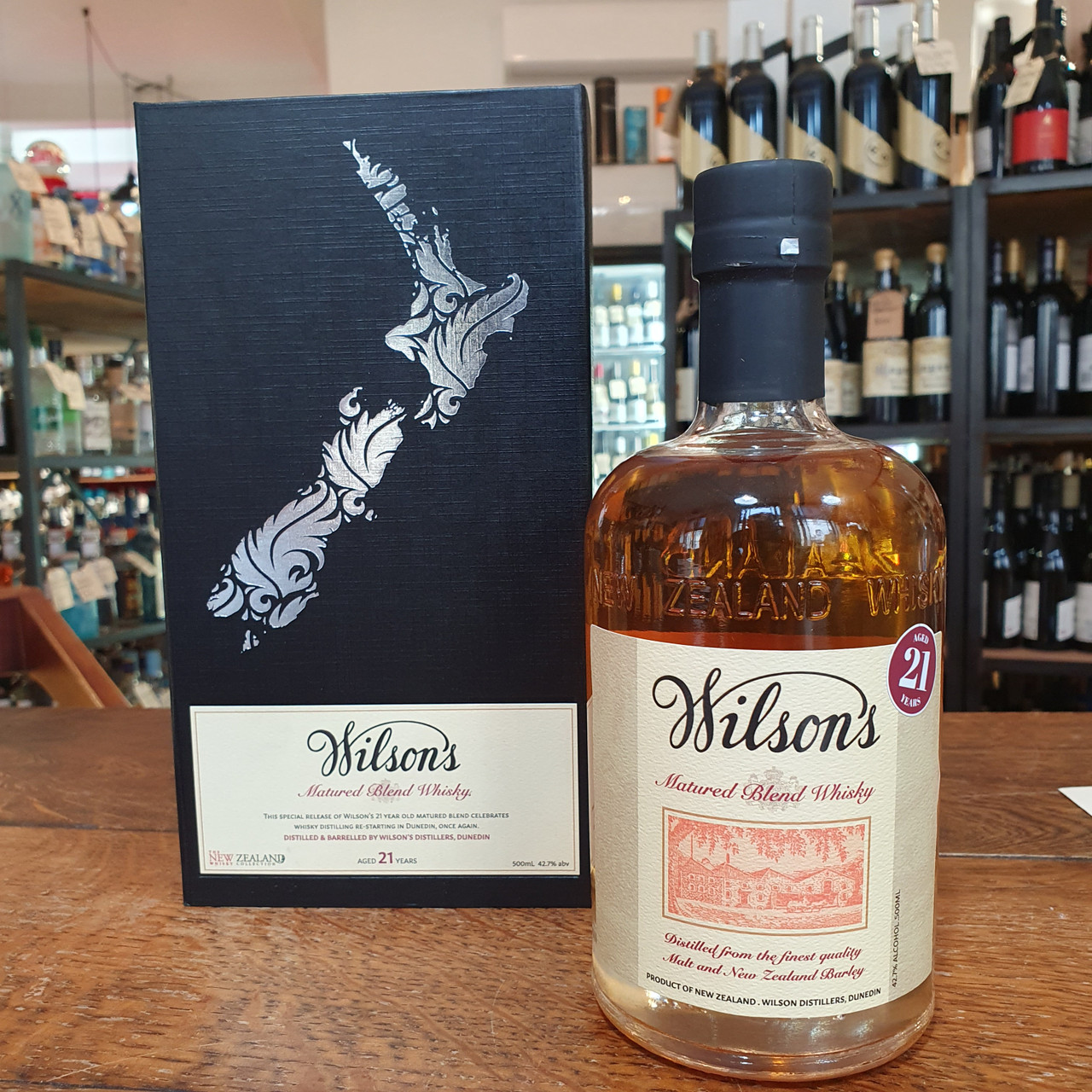 The New Zealand Whisky Co - Wilson's Matured Blend 21 Y.O 500mls