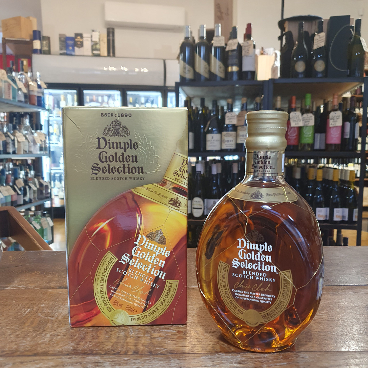 Dimple Golden Selection Blended Scotch Whisky 40% - 700ml - Cahns