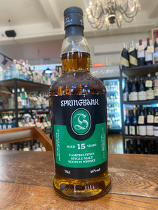 Springbank 15 Year Old Single Malt Whisky 46% Springbank 15 Year Old Single Malt Whisky 46%