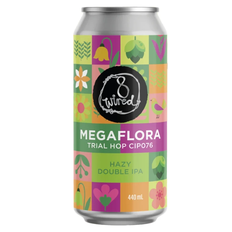 8 Wired - Megaflora Trial Hop CIP076 Hazy Double IPA 8%