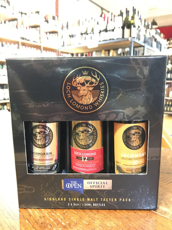 Loch Lomond Whiskies - Highland Single Malt Taster Pack 3 x 50ml bottles