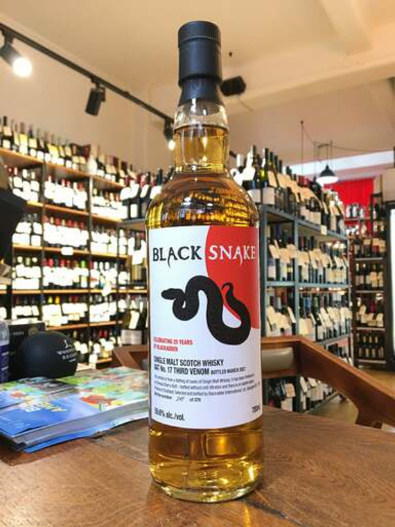 Blackadder 'Black Snake' 17 - 3 Venom Single Malt Whisky 59.6%