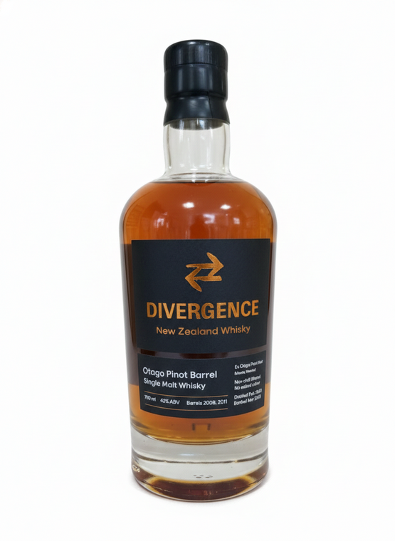 Divergence Otago Pinot Barrel New Zealand Single Malt Whisky