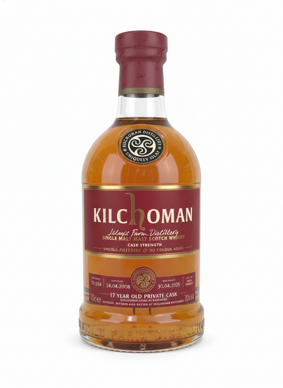 Kilchoman "Blackadder Private Cask" 17 Year Old Single Malt