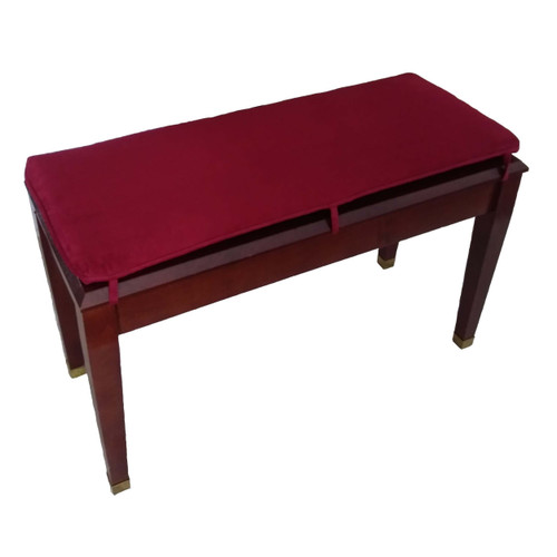 Wine Suede Piano Bench Cushion