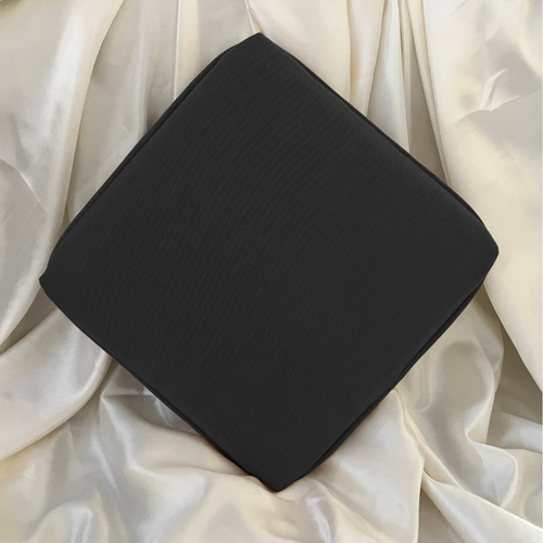 Black Cotton Duck Piano Bench Booster Cushion