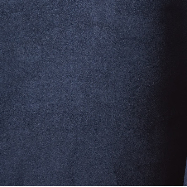 Navy Blue Suede Custom Piano Bench Cushion