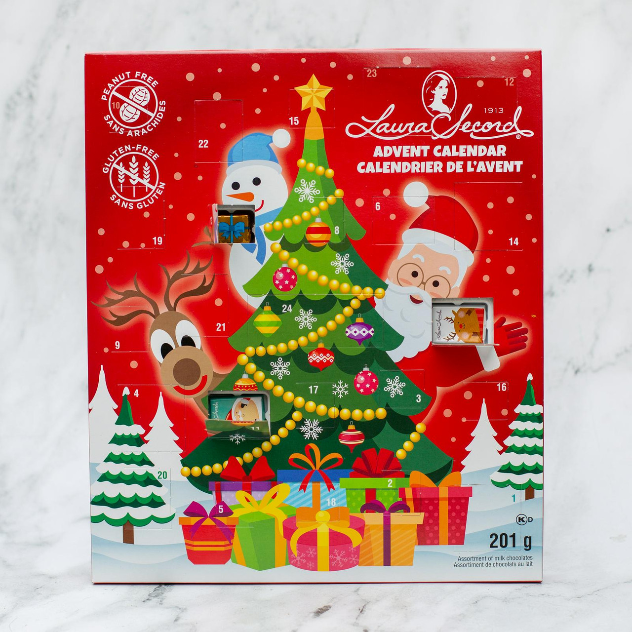 The Advent Sketched for Life 新品 デッドストック Peanut Free Advent Calendar 201 g [86681] - Laura Secord