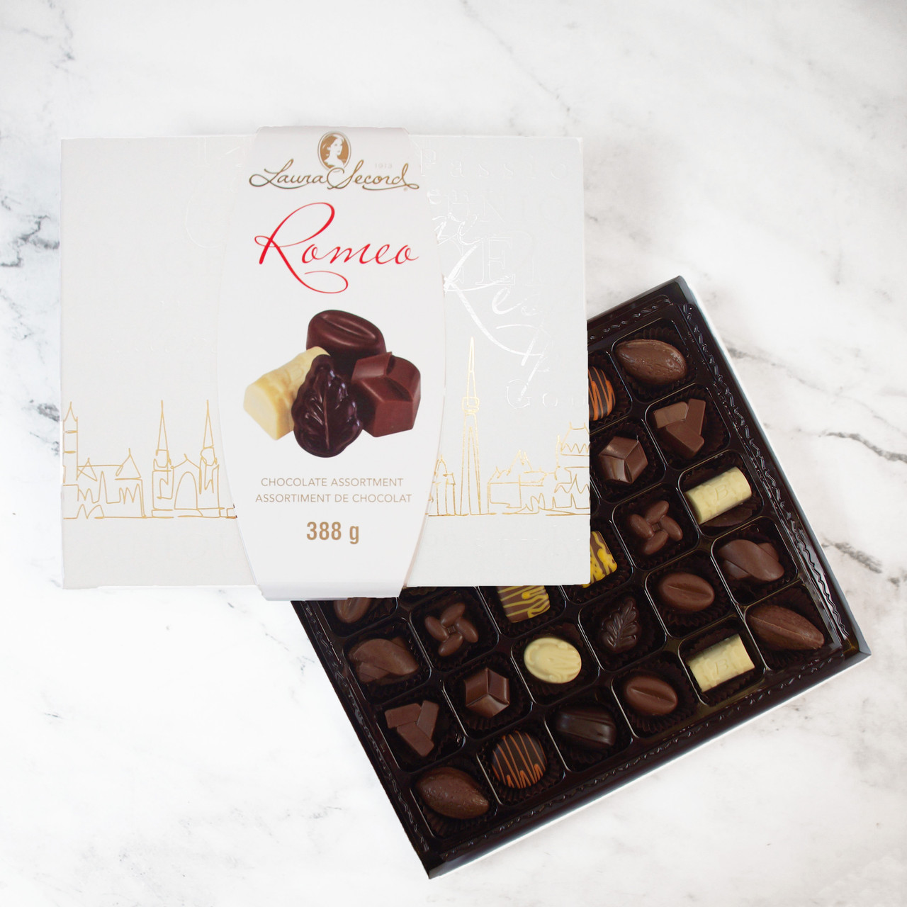 Romeo - Deluxe chocolate assortment 388 g [87230] - Laura Secord