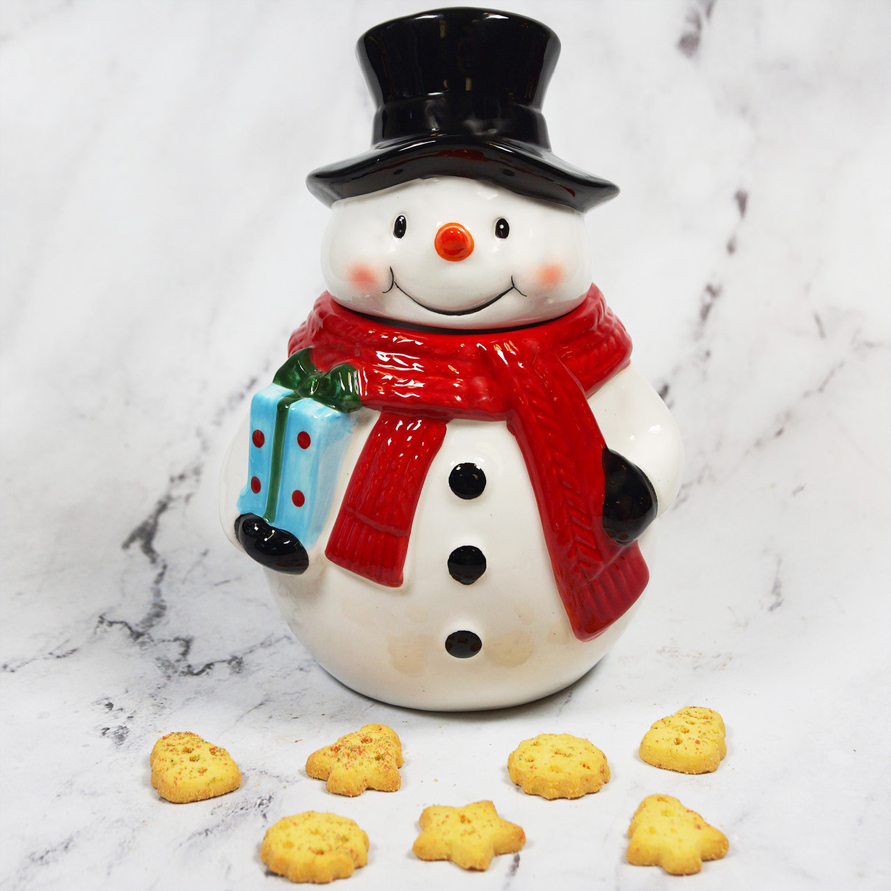 Holiday Cookie Jar - Snowman [93424] - Laura Secord