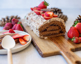 Choco-Berry Yule Log with Laura Secord Ice Cream