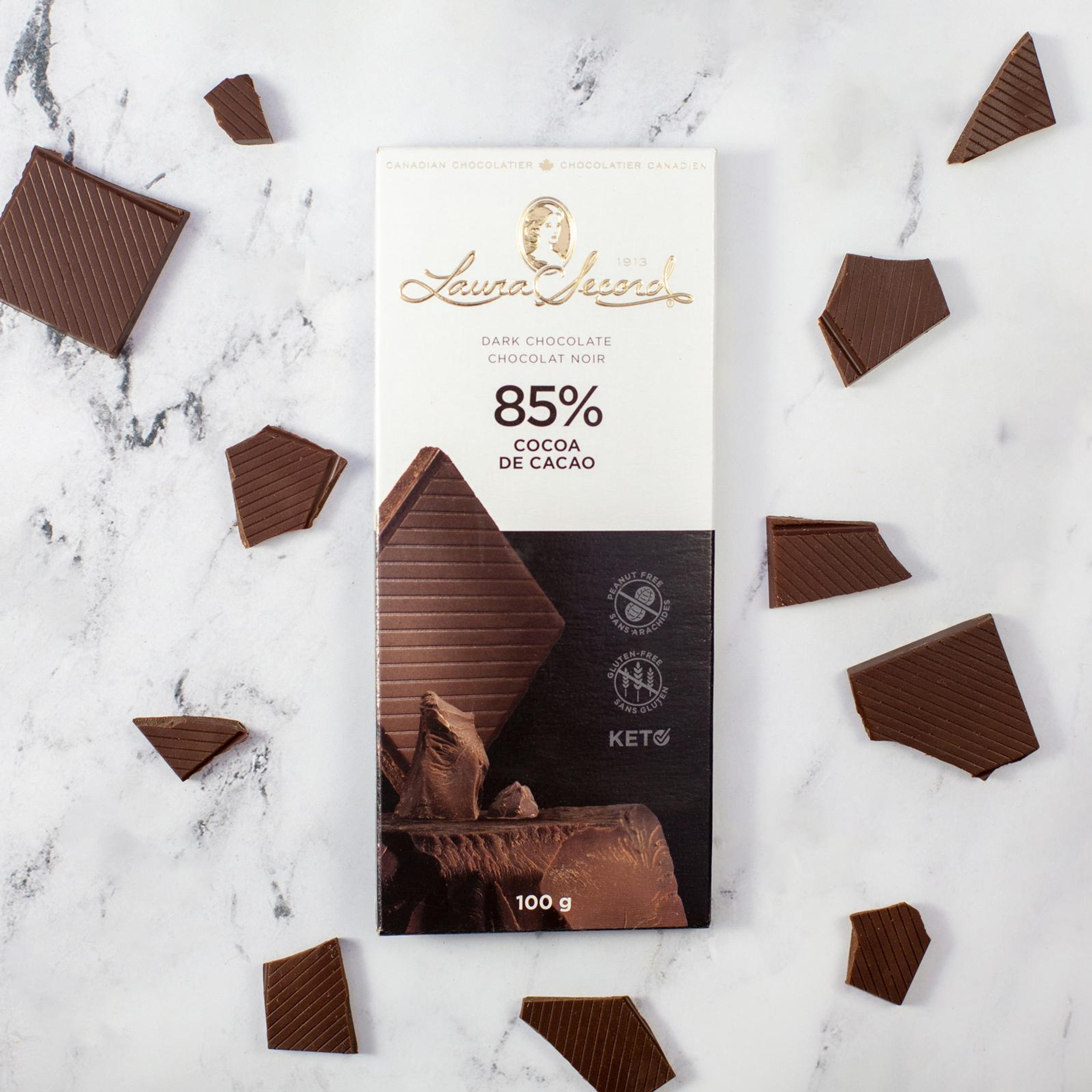 Dark Chocolate 85% Cocoa Bar 100 g [88102]