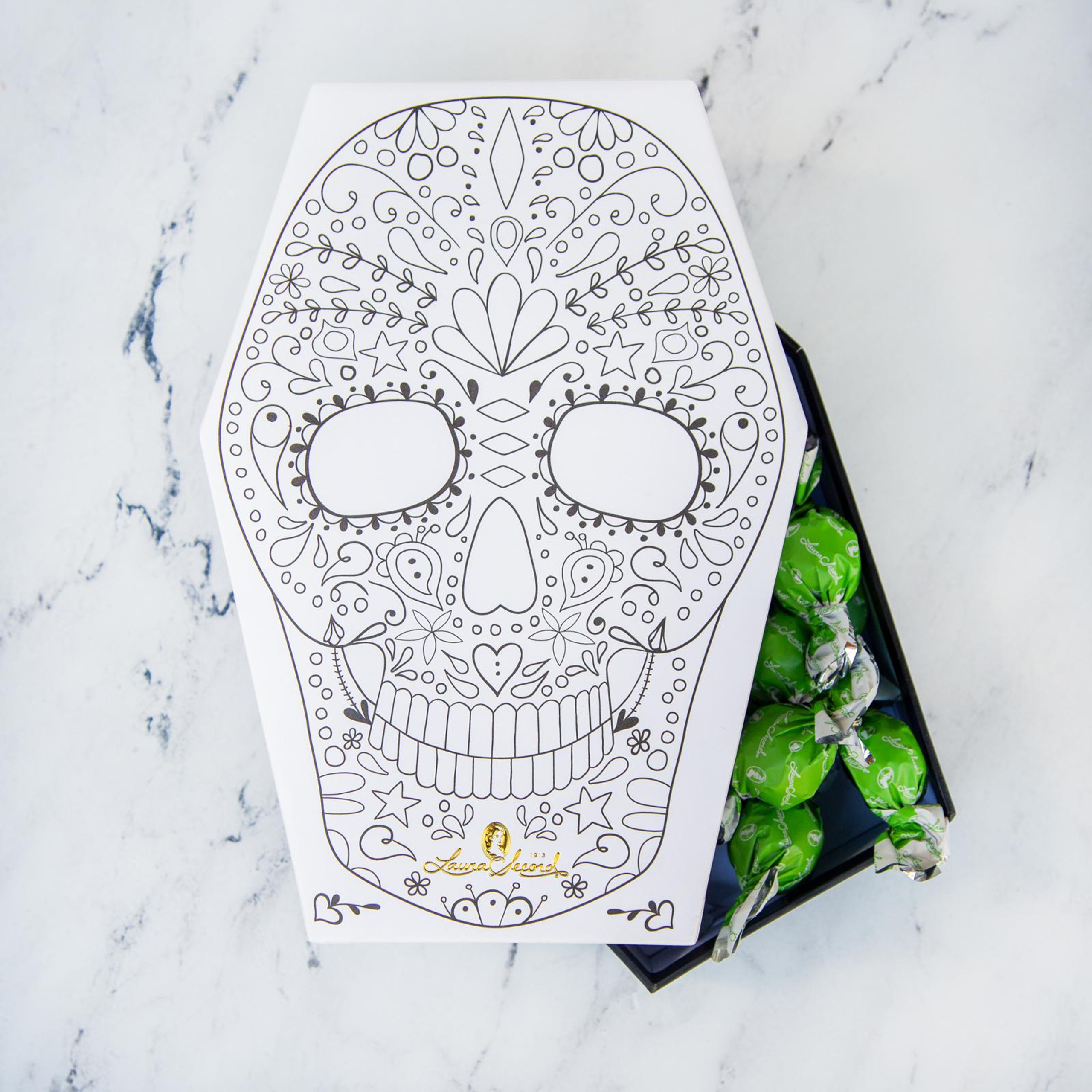 Halloween Signature Box - Mint Chocolate 288 g - Skull [93239S]