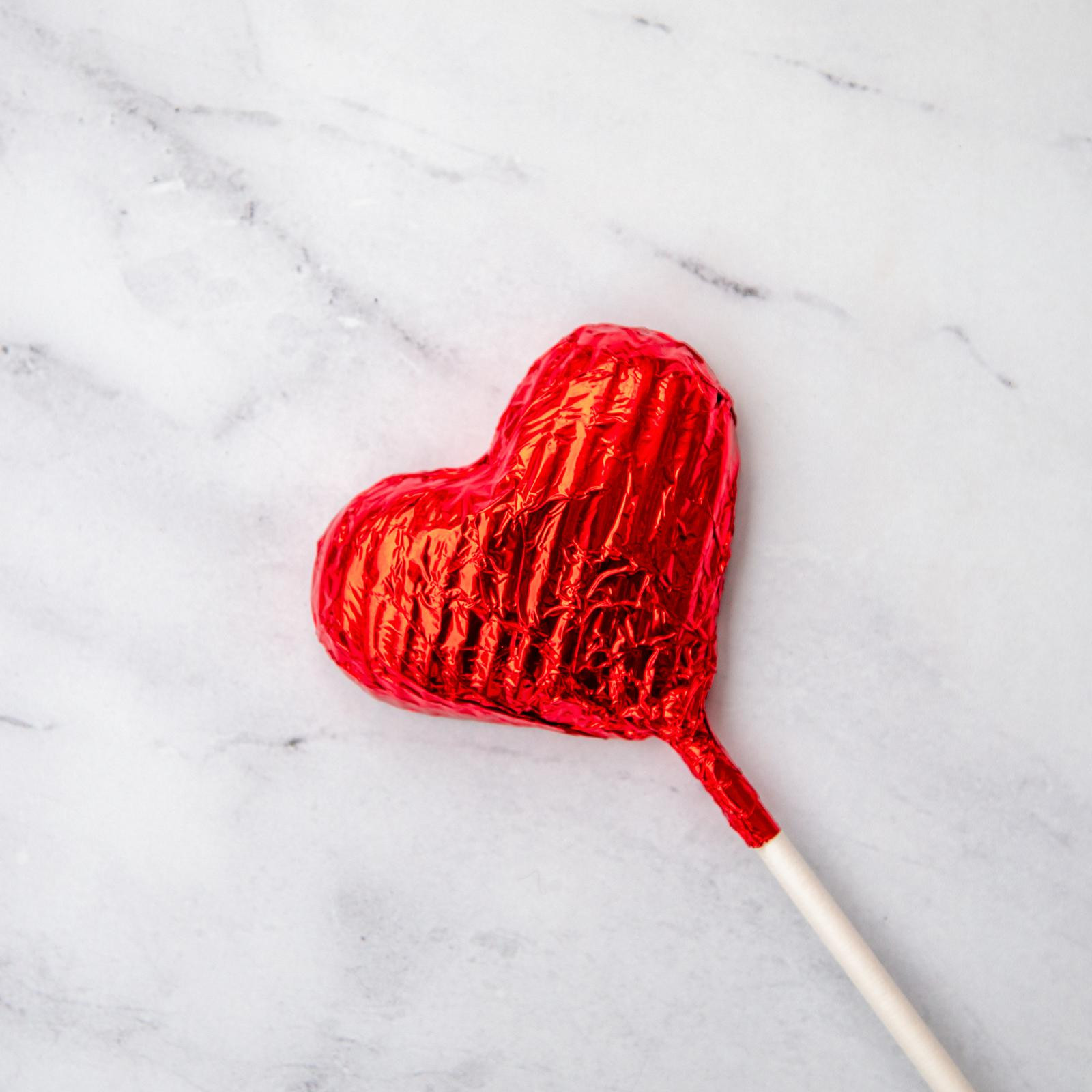 Milk Chocolate Heart Pop 50 g [86378]