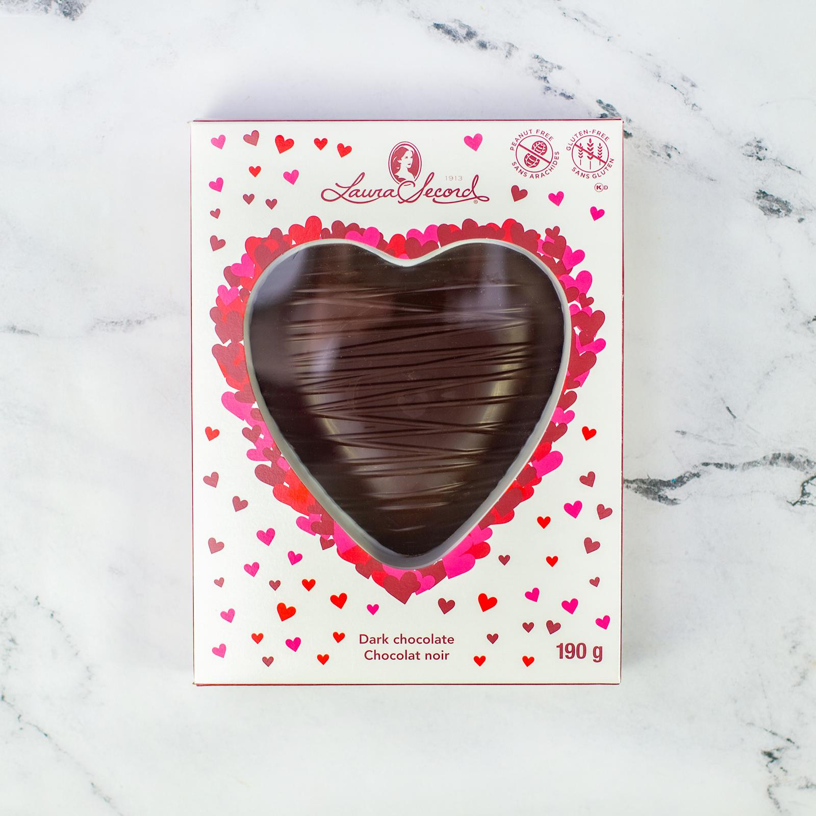 Solid Dark Chocolate 70 % Heart 190 g [86371]