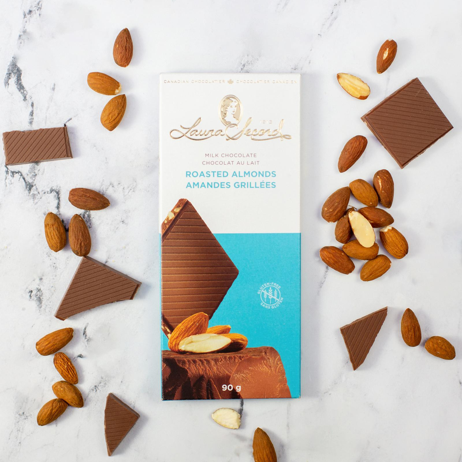 Milk Chocolate & Roasted Almonds Bar 90 g [87072]
