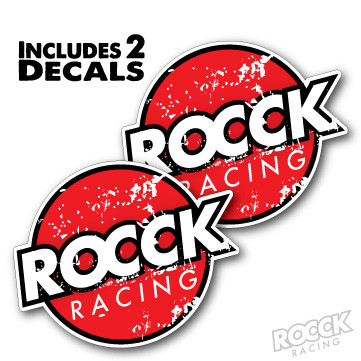 ROCCK RACING Die Cut Sticker-Eroded