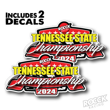 ROCCK RACING "2024 Tenn Championship"  Die Cut Sticker