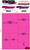 Race Sticker Sheets  STACKED - FLO PINK - 2 Pack
