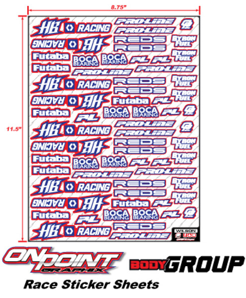 Race Sticker Sheets Body Group