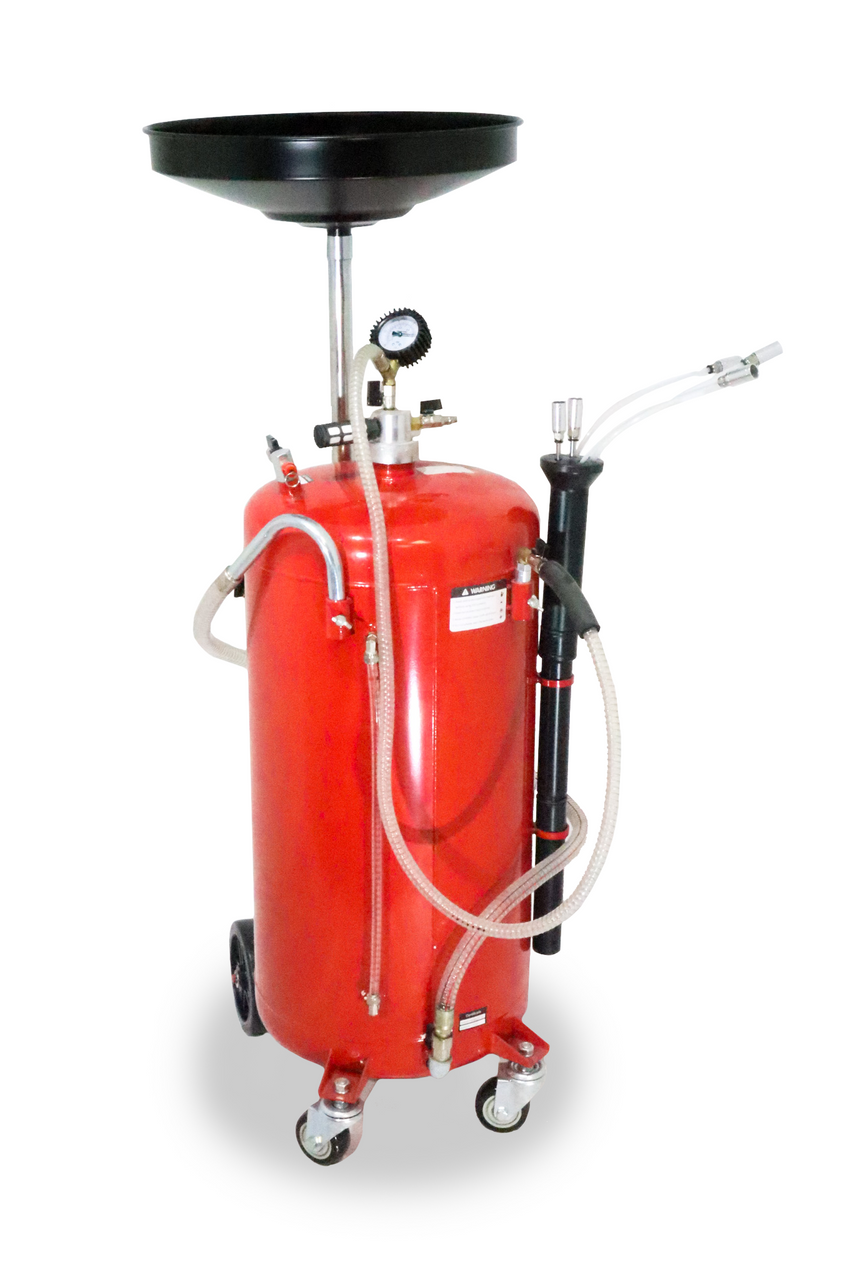 Trident 90L Pneumatic Oil Drainer Suction/Gravity Type - Tool Truck UK