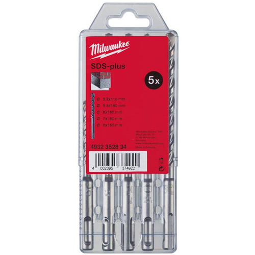 Milwaukee SDS Drill Set - 5pc 4932352834