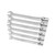 Sata 6pc Flex Head Socket & Open Wrench Set 10-19mm