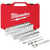 Milwaukee Ratchet & Socket Set 1/4in Metric & Imperial 50pc