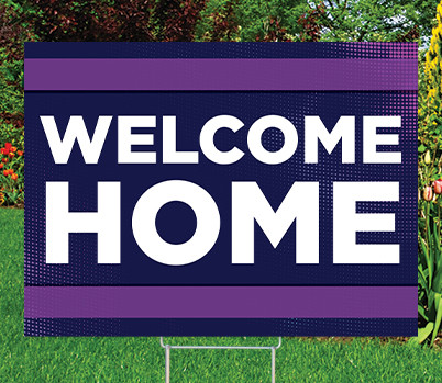 Welcome Home 18 X24 Sign Sapphire Skies Theme Welcome Home America