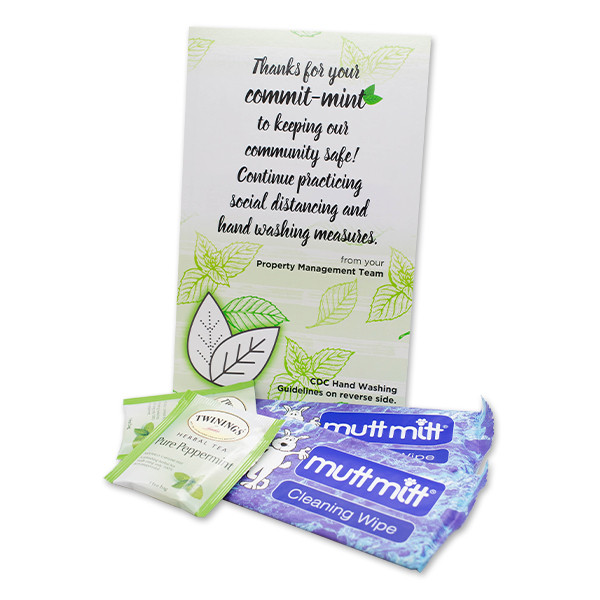 Commit Mint Tea Covid Door Hanger Gift Welcome Home America