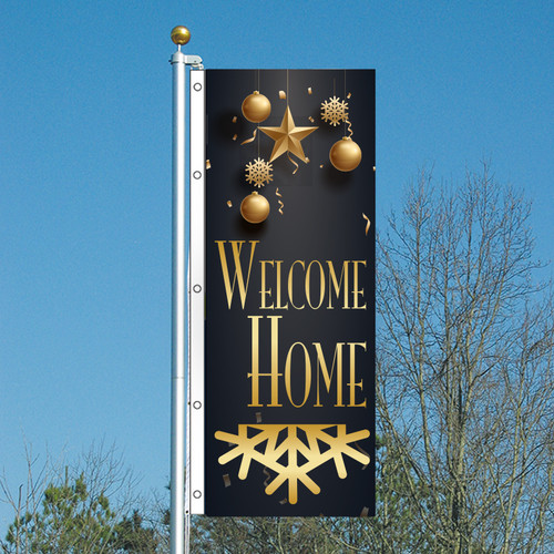 3x8 Coastal Waves Home Vertical Flag