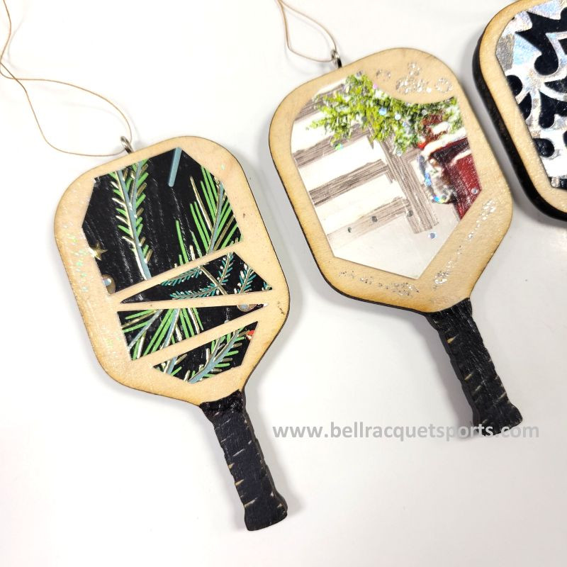 Wooden Pickleball Paddle Ornament