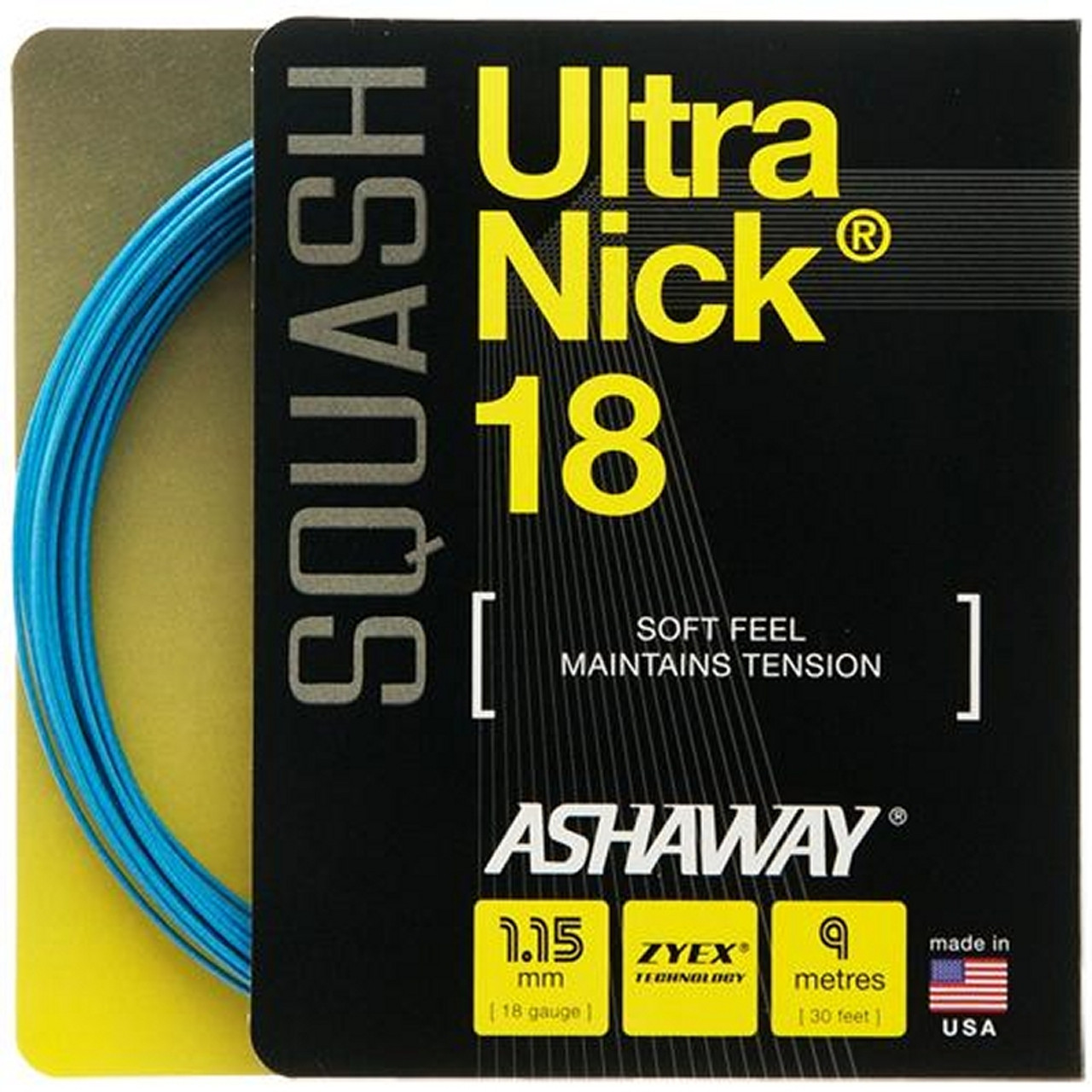 Ashaway Ultranick 18 Blue Squash String