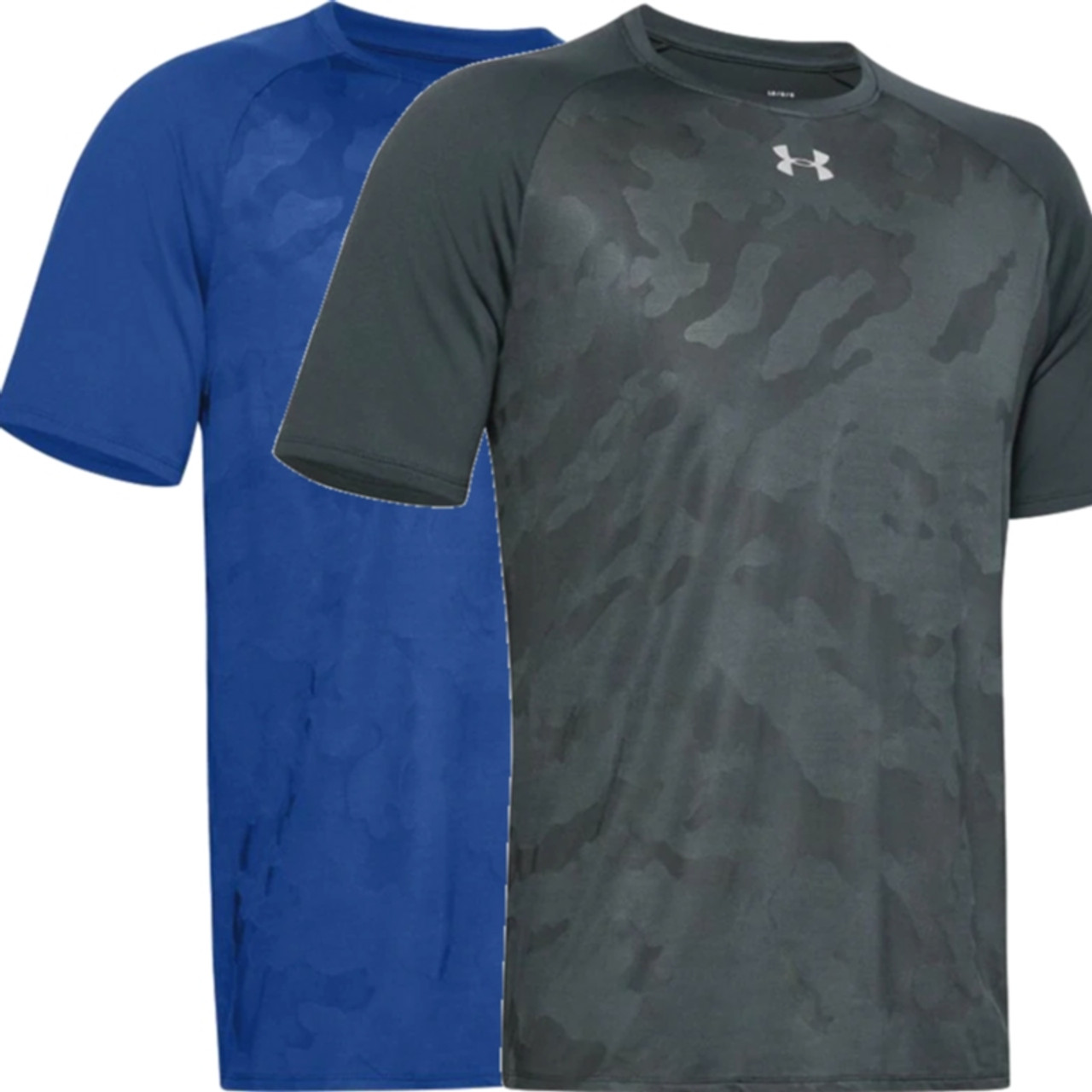 Men's Active Camo Jacquard T-Shirt in Navy