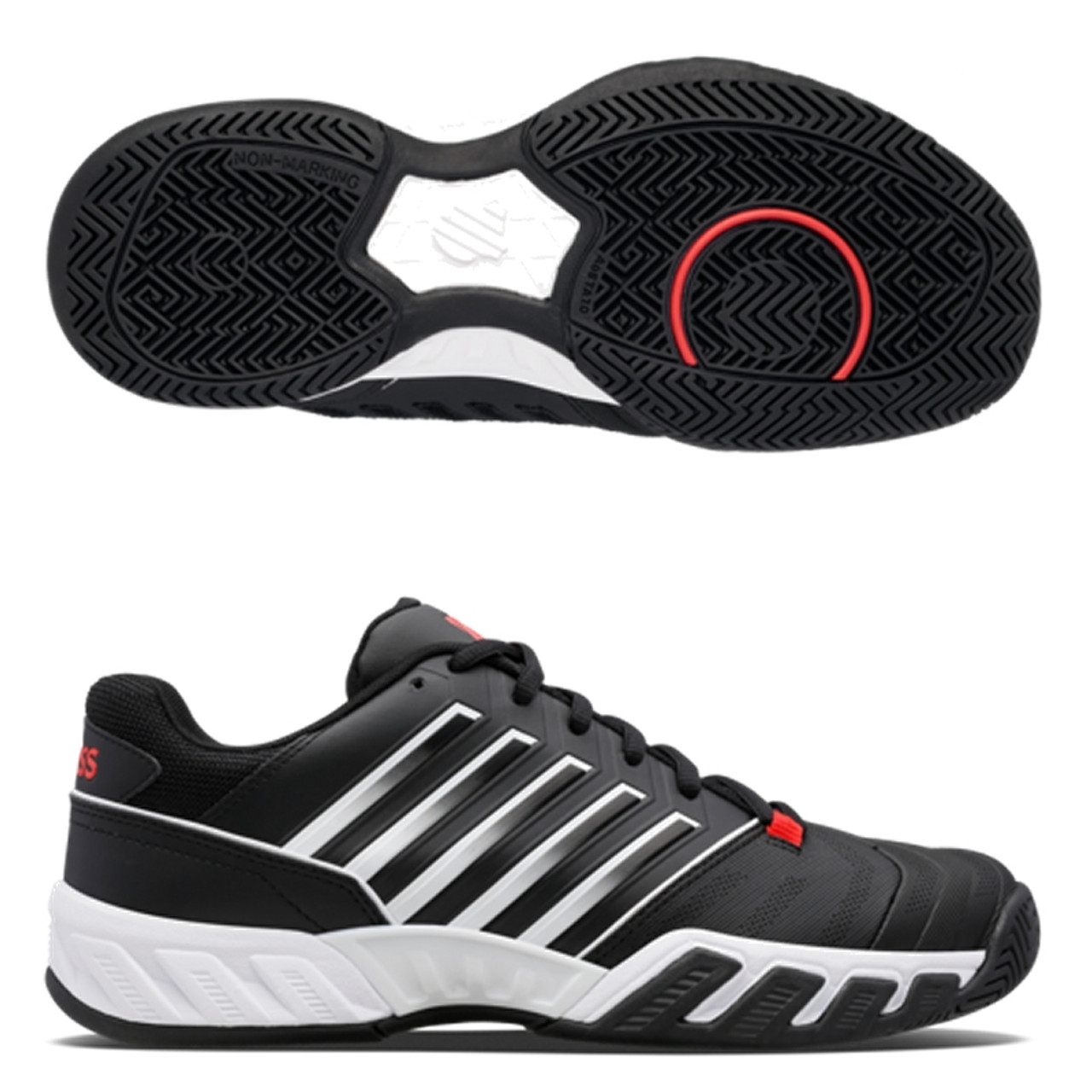 K-Swiss Bigshot Light 4, Men Black/Red